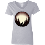 T-Shirts Sport Grey / S A Wolf's Life Women's V-Neck T-Shirt