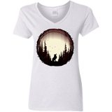 T-Shirts White / S A Wolf's Life Women's V-Neck T-Shirt