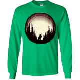 T-Shirts Irish Green / YS A Wolf's Life Youth Long Sleeve T-Shirt