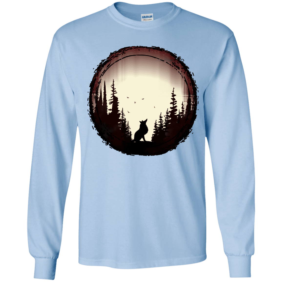 T-Shirts Light Blue / YS A Wolf's Life Youth Long Sleeve T-Shirt