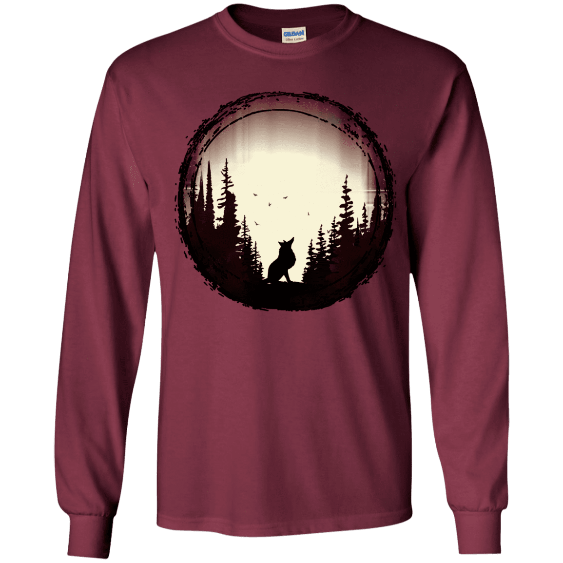 T-Shirts Maroon / YS A Wolf's Life Youth Long Sleeve T-Shirt