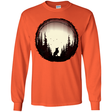 T-Shirts Orange / YS A Wolf's Life Youth Long Sleeve T-Shirt