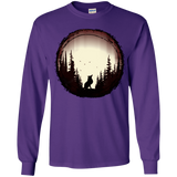 T-Shirts Purple / YS A Wolf's Life Youth Long Sleeve T-Shirt