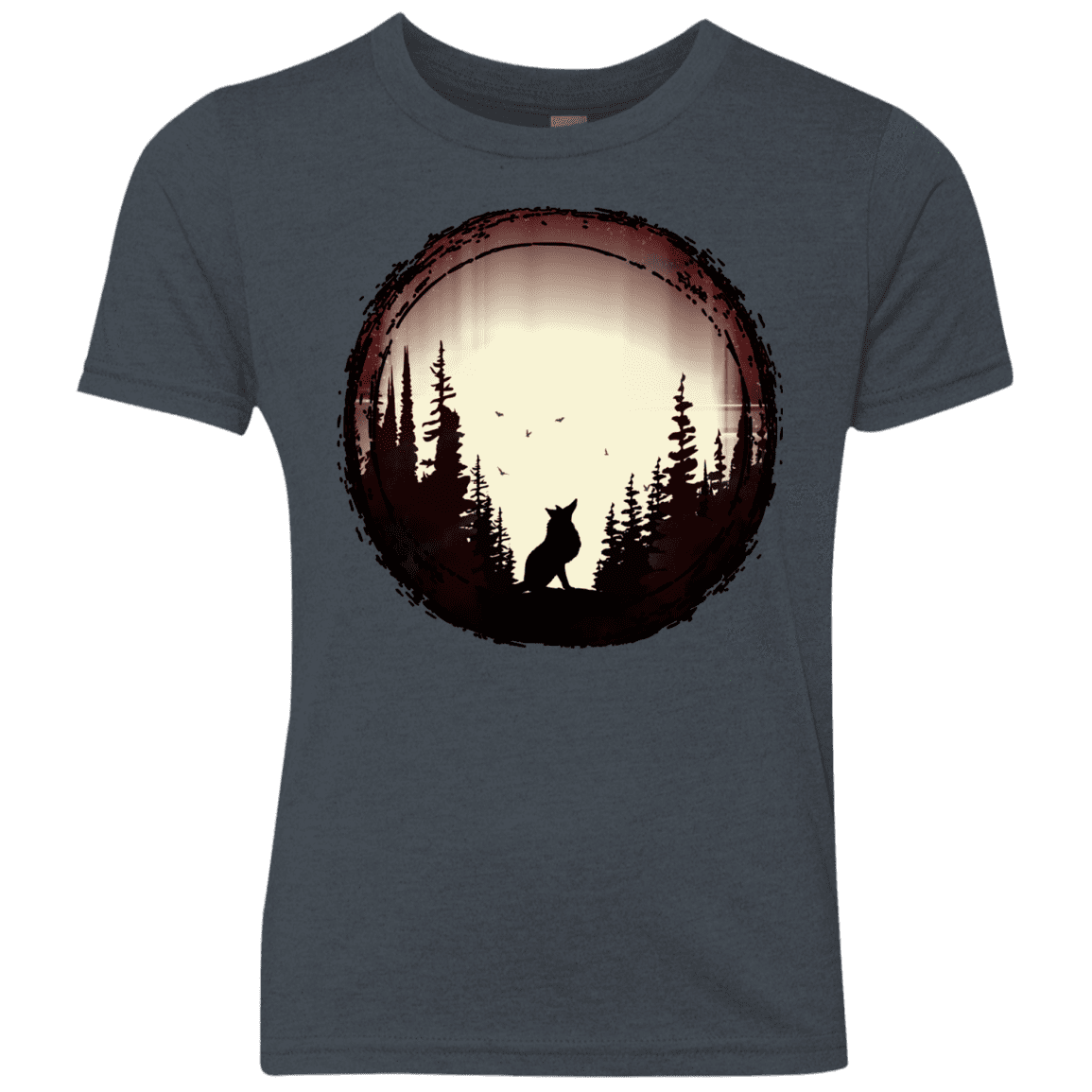 T-Shirts Vintage Navy / YXS A Wolf's Life Youth Triblend T-Shirt