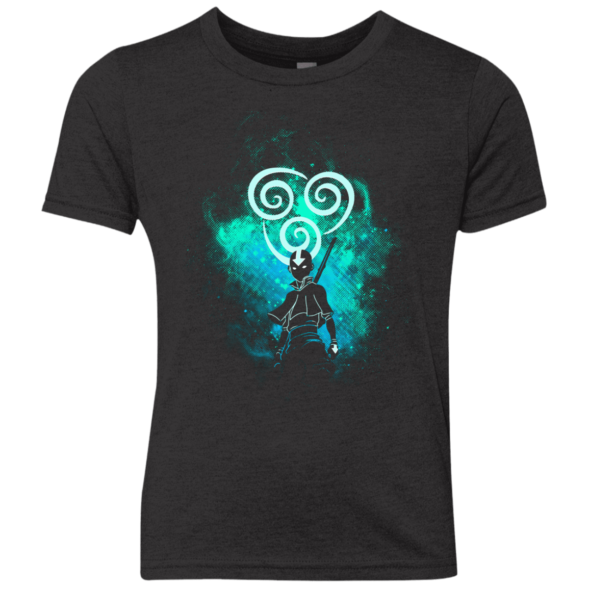 T-Shirts Vintage Black / YXS Aang Art Youth Triblend T-Shirt