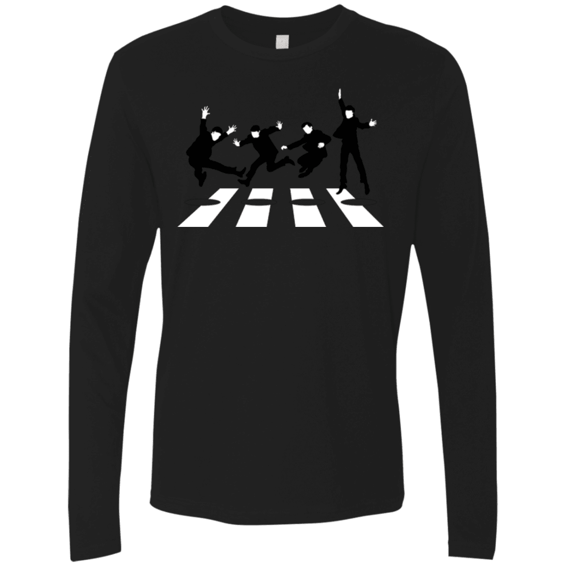 T-Shirts Black / Small Abbey Jump Men's Premium Long Sleeve