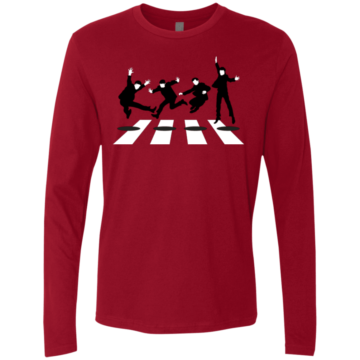 T-Shirts Cardinal / Small Abbey Jump Men's Premium Long Sleeve