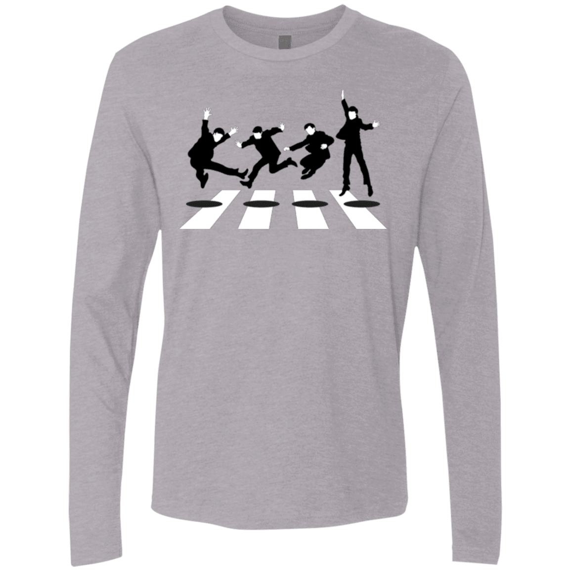 T-Shirts Heather Grey / Small Abbey Jump Men's Premium Long Sleeve