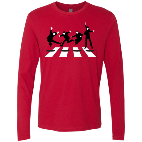 T-Shirts Red / Small Abbey Jump Men's Premium Long Sleeve