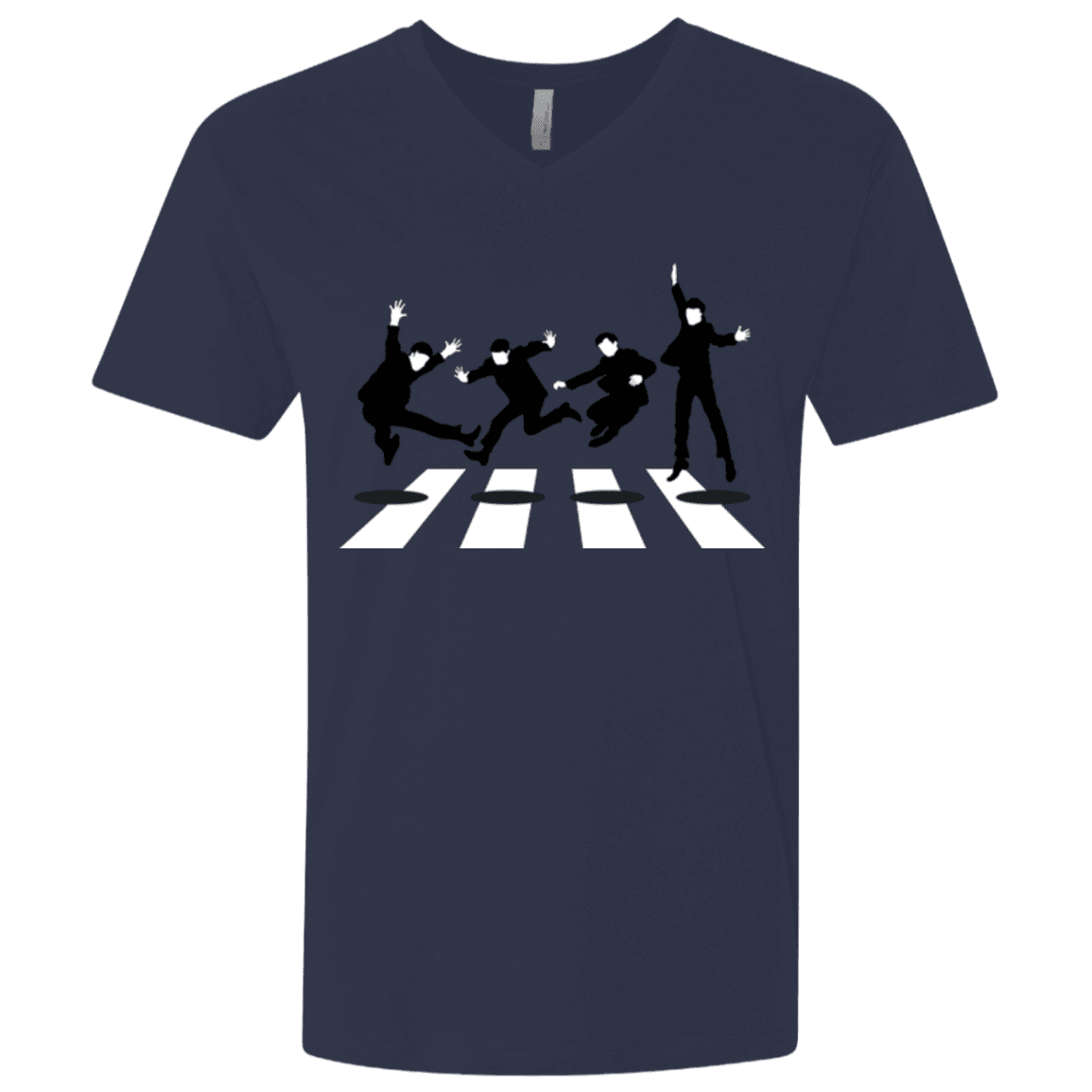 T-Shirts Midnight Navy / X-Small Abbey Jump Men's Premium V-Neck