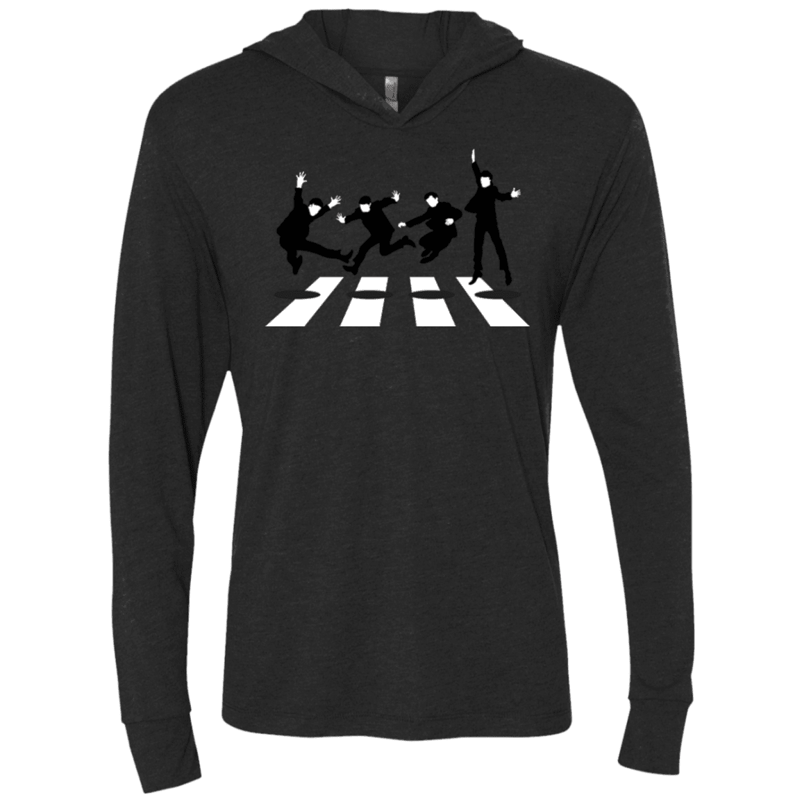 T-Shirts Vintage Black / X-Small Abbey Jump Triblend Long Sleeve Hoodie Tee