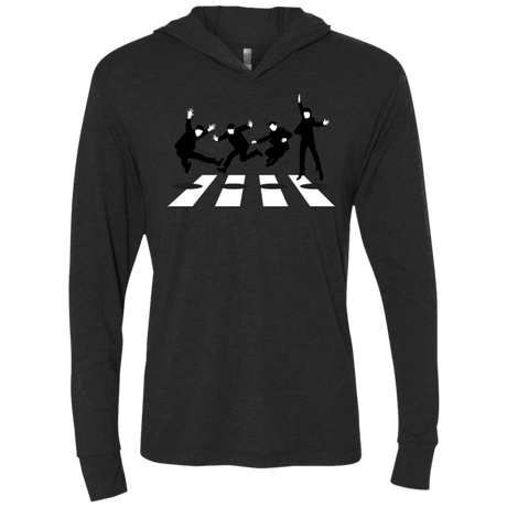 T-Shirts Vintage Black / X-Small Abbey Jump Triblend Long Sleeve Hoodie Tee