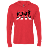 T-Shirts Vintage Red / X-Small Abbey Jump Triblend Long Sleeve Hoodie Tee