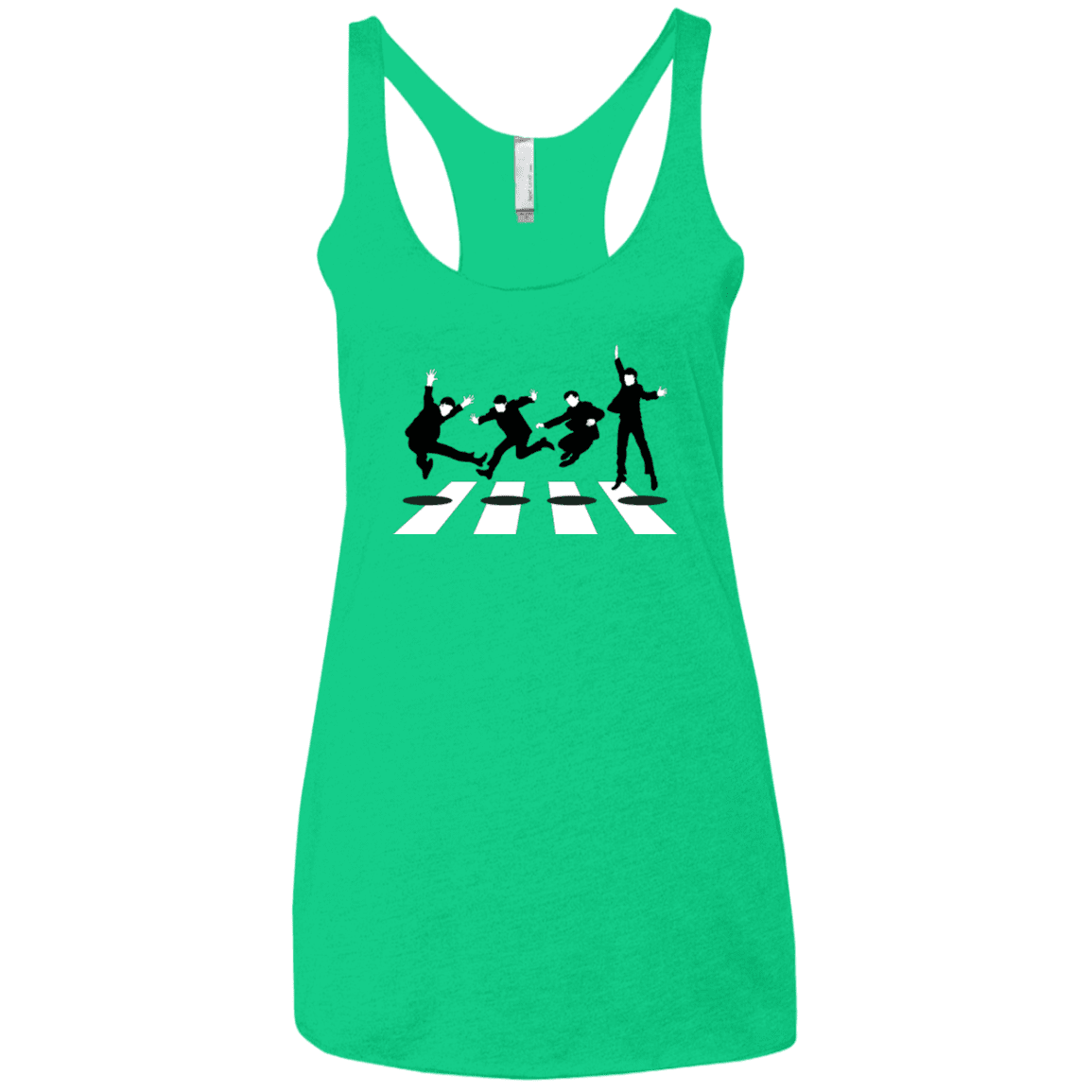 T-Shirts Envy / X-Small Abbey Jump Women's Triblend Racerback Tank