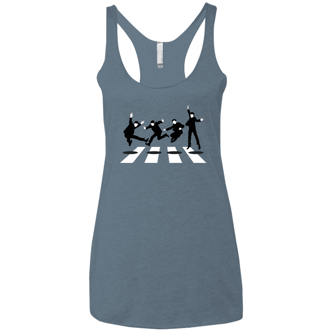 T-Shirts Indigo / X-Small Abbey Jump Women's Triblend Racerback Tank