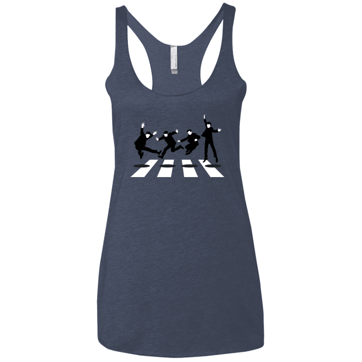 T-Shirts Vintage Navy / X-Small Abbey Jump Women's Triblend Racerback Tank
