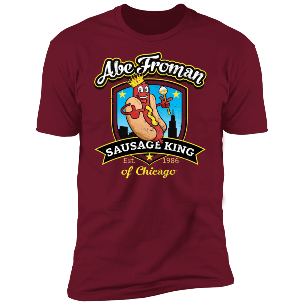 T-Shirts Cardinal / S Abe Froman Sausage King Men's Premium T-Shirt