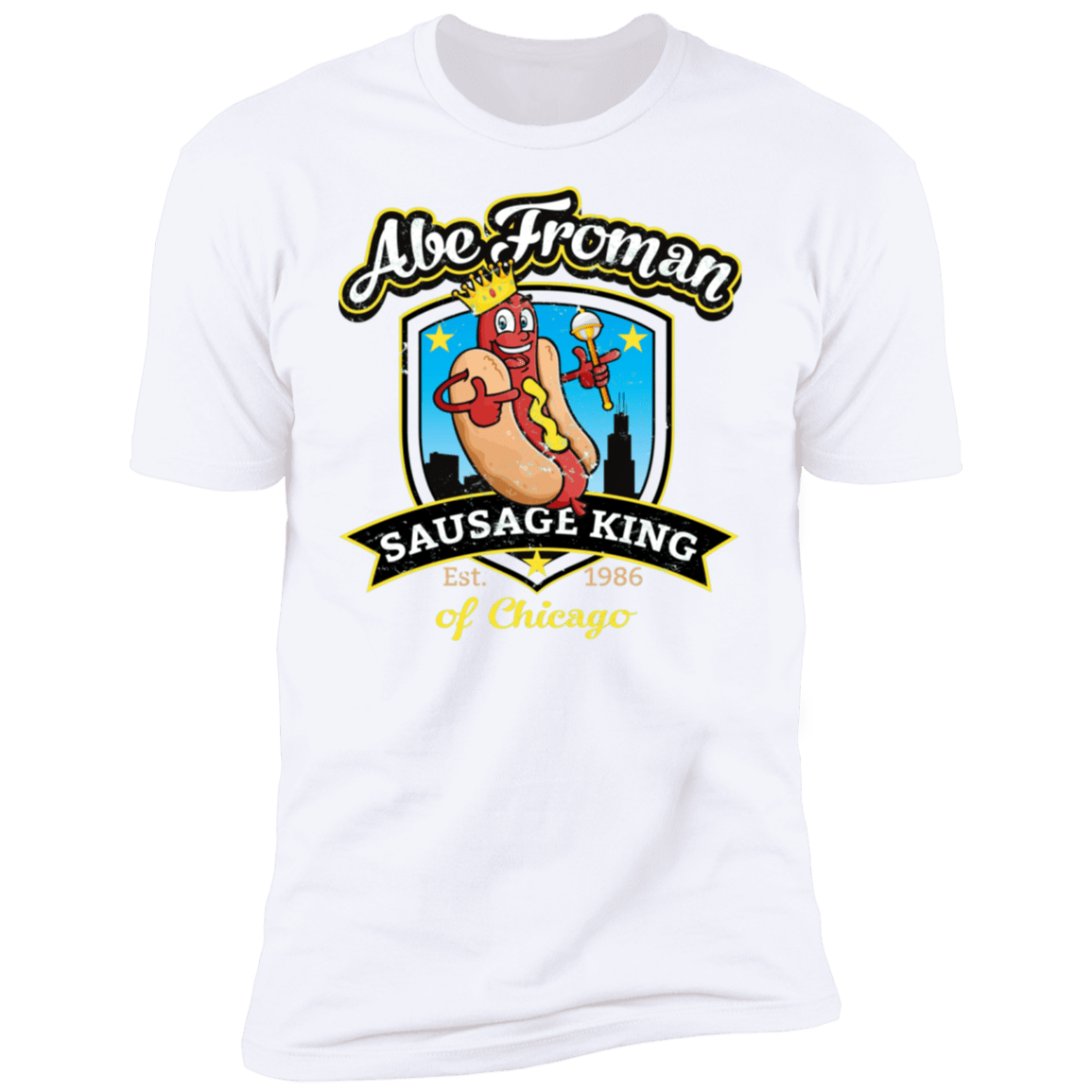 T-Shirts White / S Abe Froman Sausage King Men's Premium T-Shirt