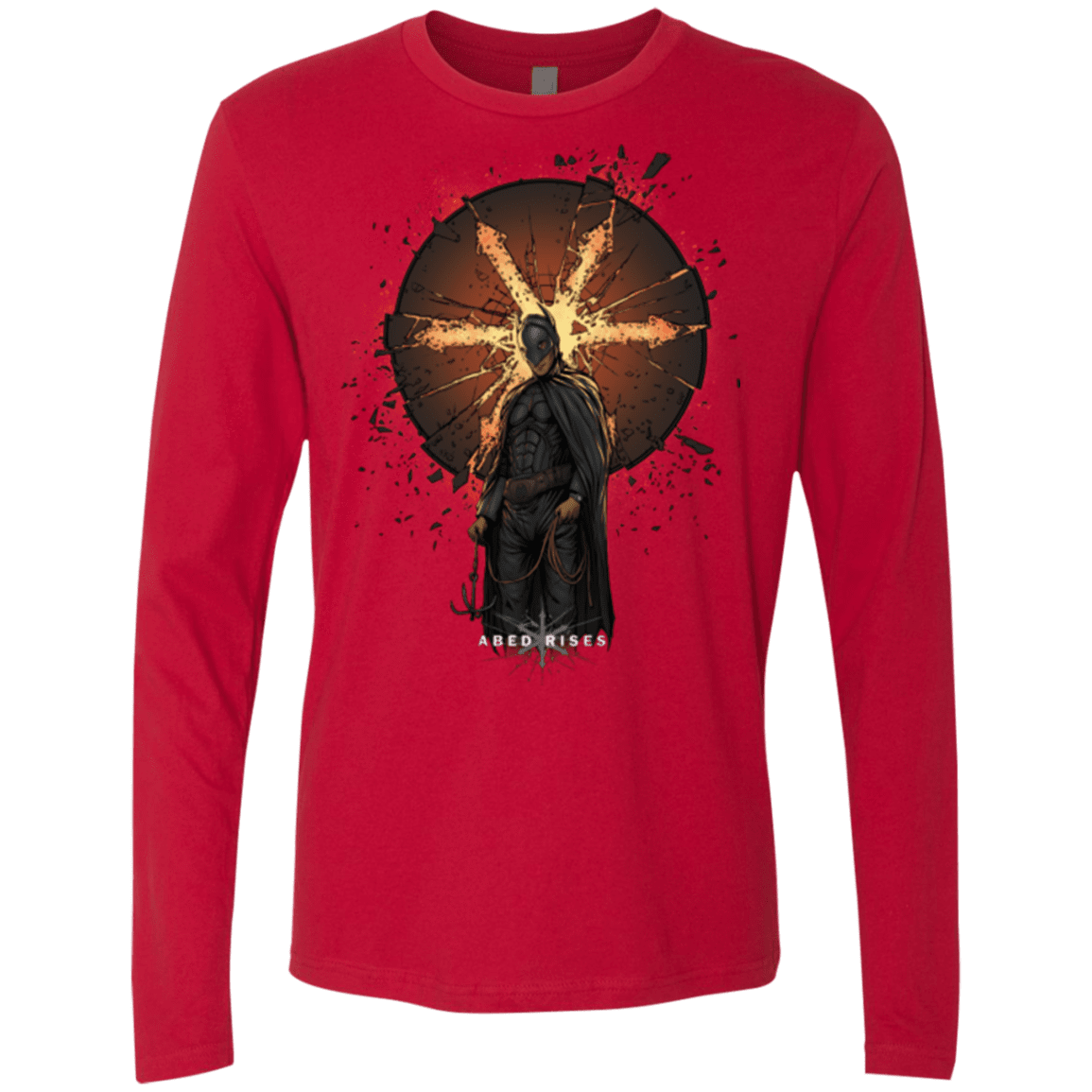 T-Shirts Red / Small Abed Rises Men's Premium Long Sleeve