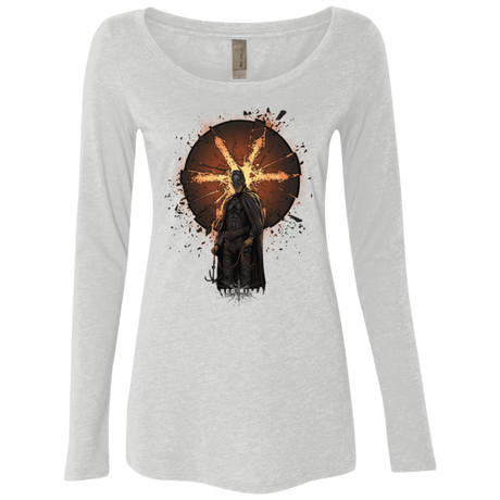 T-Shirts Heather White / Small Abed Rises Women's Triblend Long Sleeve Shirt