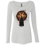 T-Shirts Heather White / Small Abed Rises Women's Triblend Long Sleeve Shirt