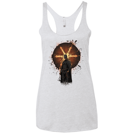 T-Shirts Heather White / X-Small Abed Rises Women's Triblend Racerback Tank