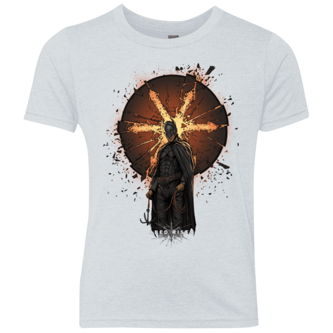 T-Shirts Heather White / YXS Abed Rises Youth Triblend T-Shirt