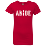 T-Shirts Red / YXS Abide The Dude Big Lebowski Girls Premium T-Shirt