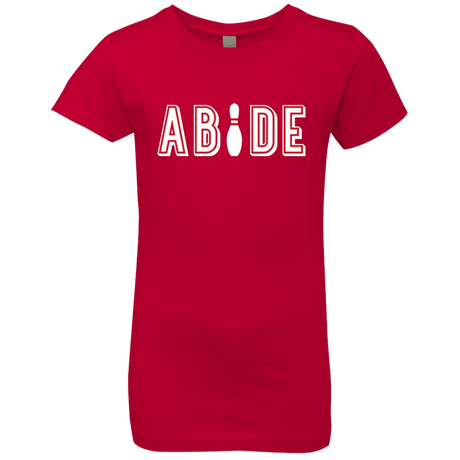 T-Shirts Red / YXS Abide The Dude Big Lebowski Girls Premium T-Shirt