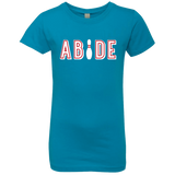 T-Shirts Turquoise / YXS Abide The Dude Big Lebowski Girls Premium T-Shirt