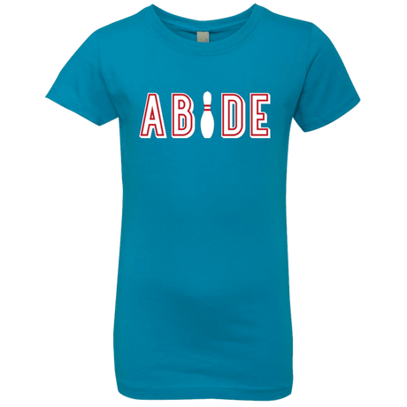 T-Shirts Turquoise / YXS Abide The Dude Big Lebowski Girls Premium T-Shirt
