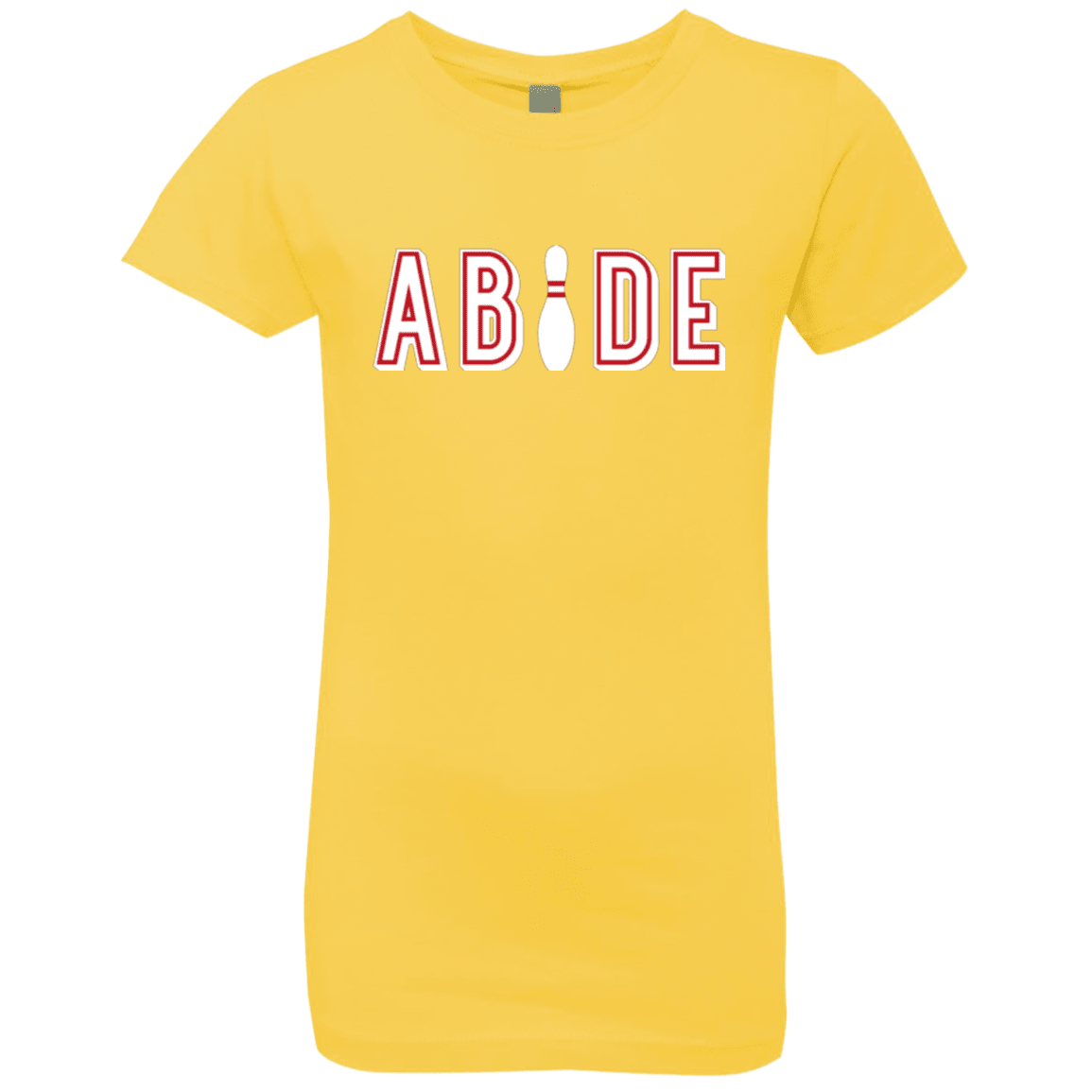 T-Shirts Vibrant Yellow / YXS Abide The Dude Big Lebowski Girls Premium T-Shirt