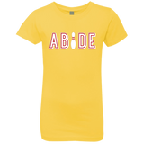 T-Shirts Vibrant Yellow / YXS Abide The Dude Big Lebowski Girls Premium T-Shirt