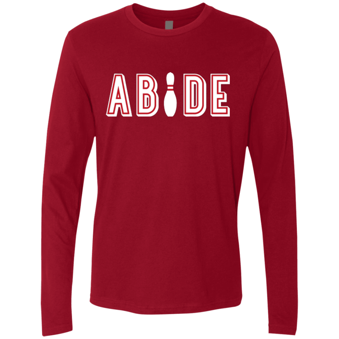 Abide The Dude Big Lebowski Men's Premium Long Sleeve