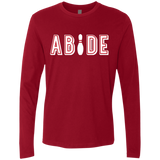 Abide The Dude Big Lebowski Men's Premium Long Sleeve