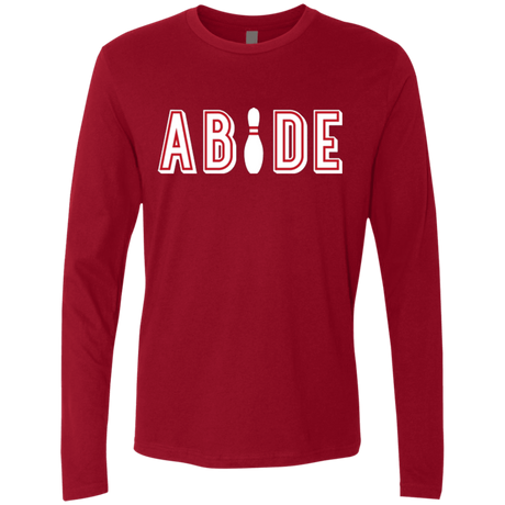 Abide The Dude Big Lebowski Men's Premium Long Sleeve