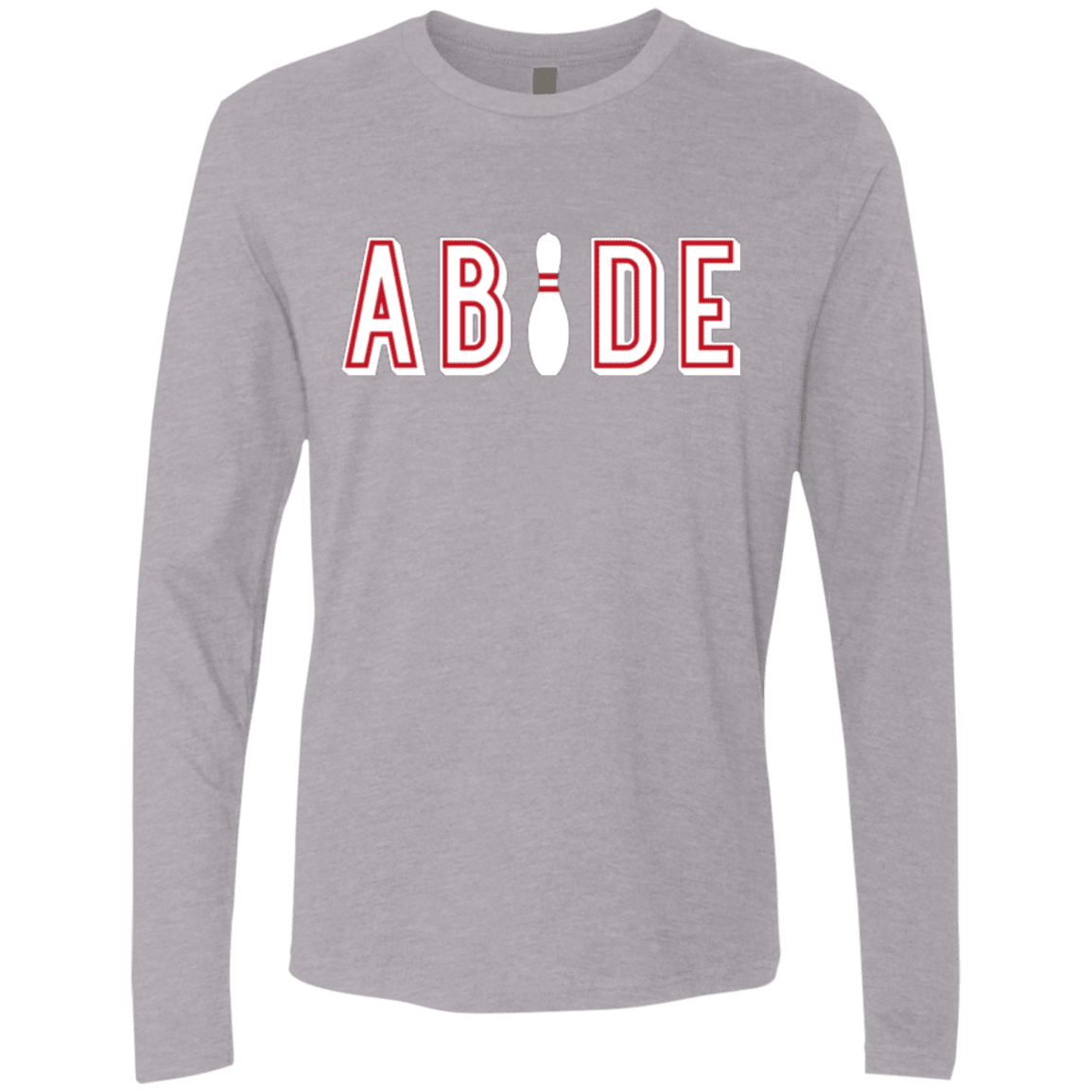 Abide The Dude Big Lebowski Men's Premium Long Sleeve