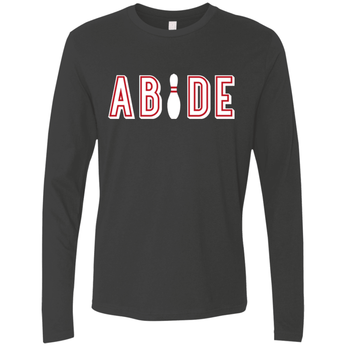 Abide The Dude Big Lebowski Men's Premium Long Sleeve