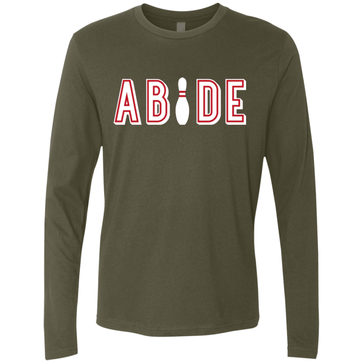 Abide The Dude Big Lebowski Men's Premium Long Sleeve