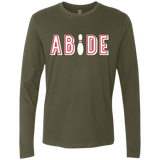 Abide The Dude Big Lebowski Men's Premium Long Sleeve