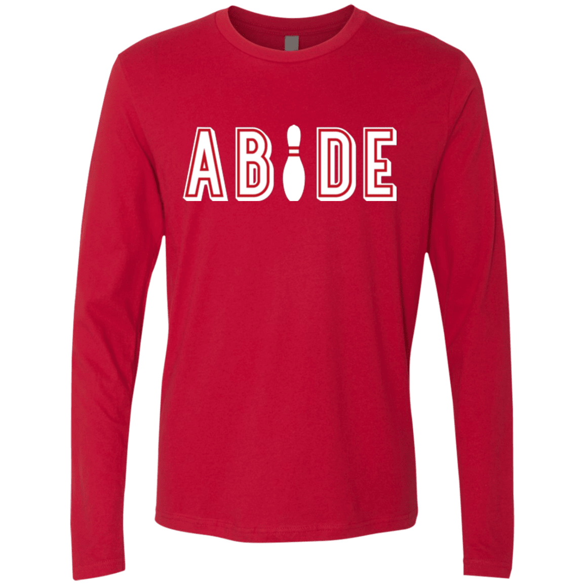 Abide The Dude Big Lebowski Men's Premium Long Sleeve