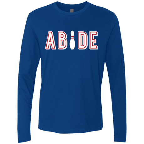 Abide The Dude Big Lebowski Men's Premium Long Sleeve