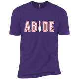 T-Shirts Purple Rush/ / X-Small Abide The Dude Big Lebowski Men's Premium T-Shirt