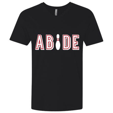 T-Shirts Black / X-Small Abide The Dude Big Lebowski Men's Premium V-Neck