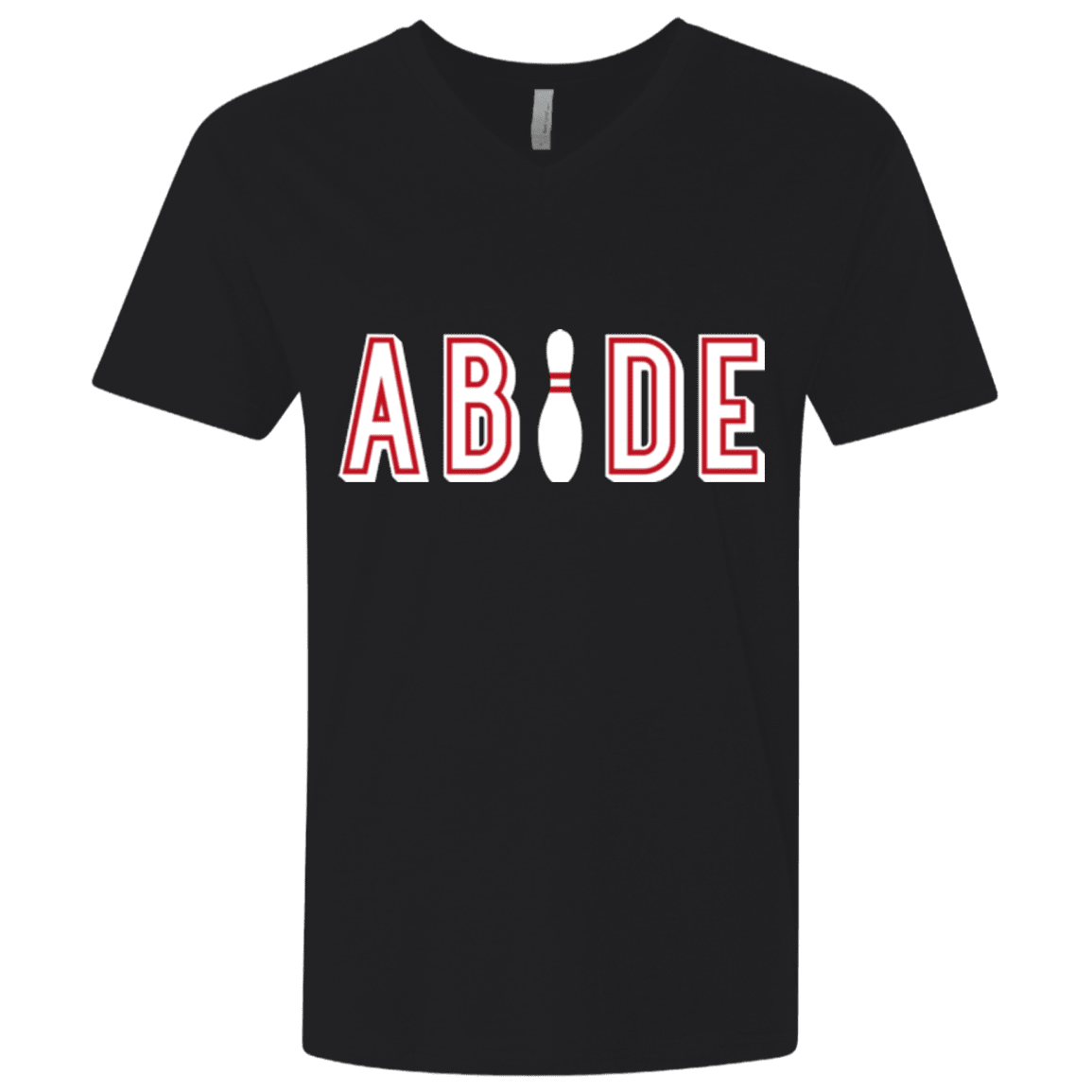 T-Shirts Black / X-Small Abide The Dude Big Lebowski Men's Premium V-Neck