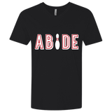 T-Shirts Black / X-Small Abide The Dude Big Lebowski Men's Premium V-Neck