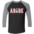 T-Shirts Vintage Black/Premium Heather / X-Small Abide The Dude Big Lebowski Men's Triblend 3/4 Sleeve