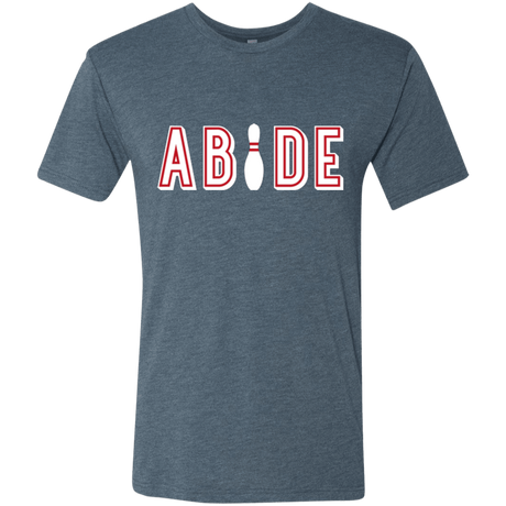 T-Shirts Indigo / Small Abide The Dude Big Lebowski Men's Triblend T-Shirt