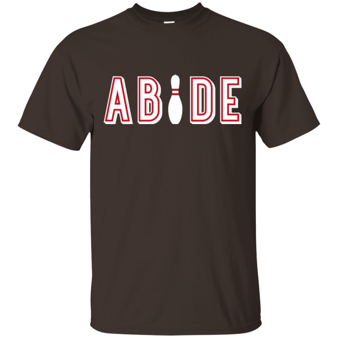 T-Shirts Dark Chocolate / Small Abide The Dude Big Lebowski T-Shirt