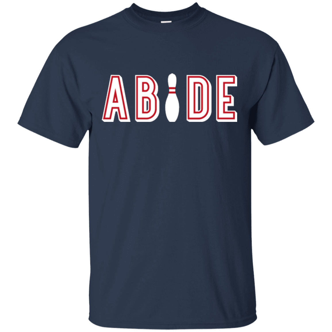 T-Shirts Navy / Small Abide The Dude Big Lebowski T-Shirt